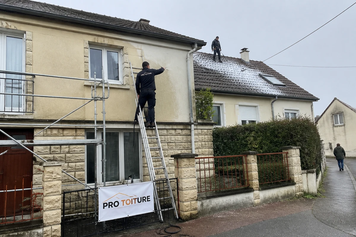 Nettoyage façade Bruyères-le-Châtel
