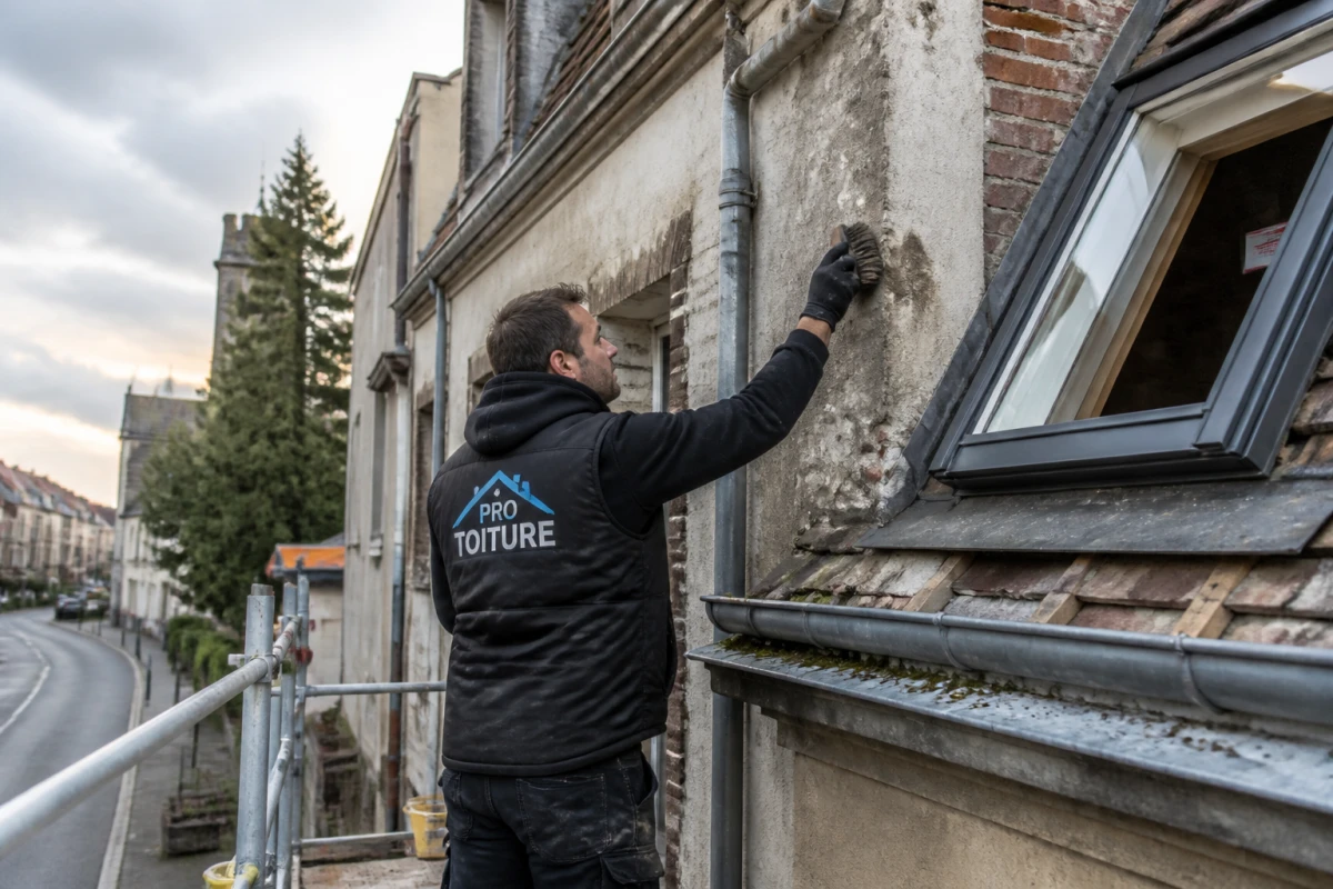Nettoyage façade Saclas