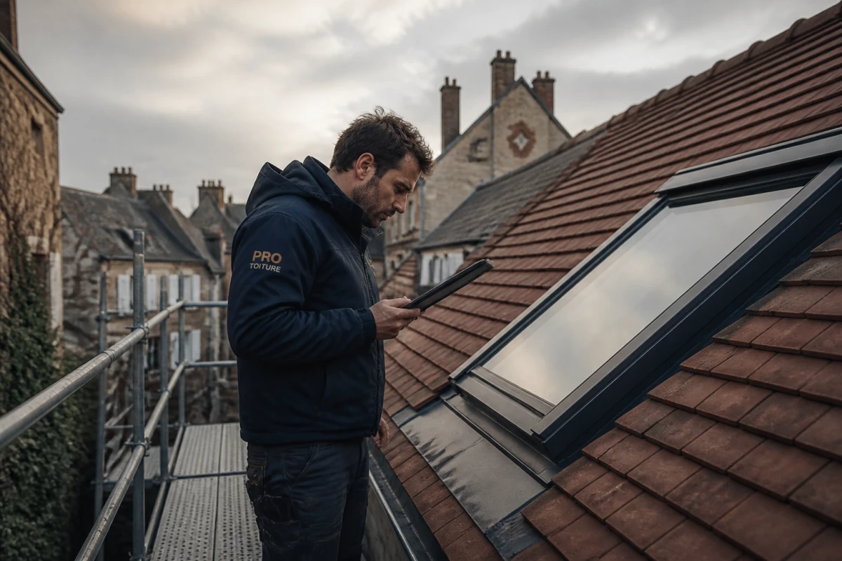 Pose velux Méréville
