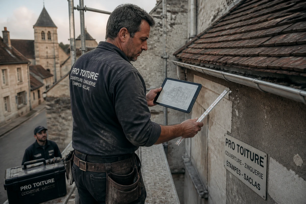 Réfection toiture Saclas